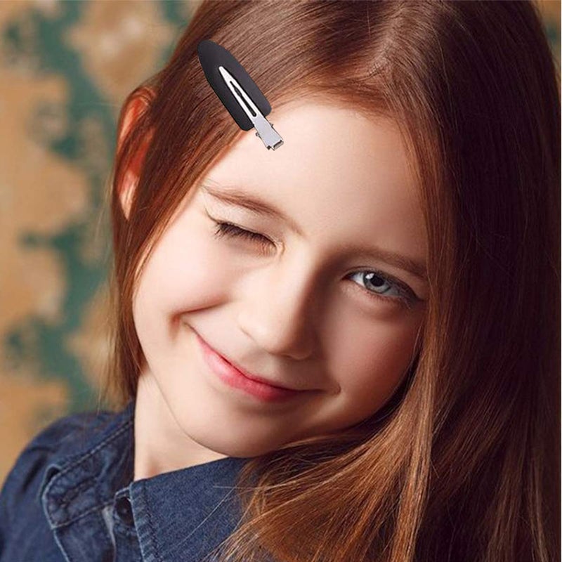 LUOTIVON 6 Pieces No Bend Hair Clips, No Crease Hair Clip for Hairstyling, Makeup Clips for Women and Girls Christmas Gifts (Black) - Image 3